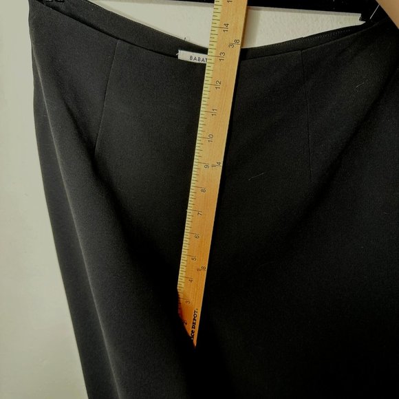 Aritzia Babaton Black Wide Leg FLowy Pants Palazzo Trouser Side Zip Wide Leg 4 - Picture 7 of 16